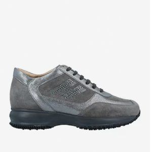 Hogan Interactive Sneakers Steel Grey US 8.5 Women (EU 38.5) NEW WITH TAGS